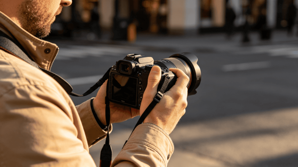 Photographe en action